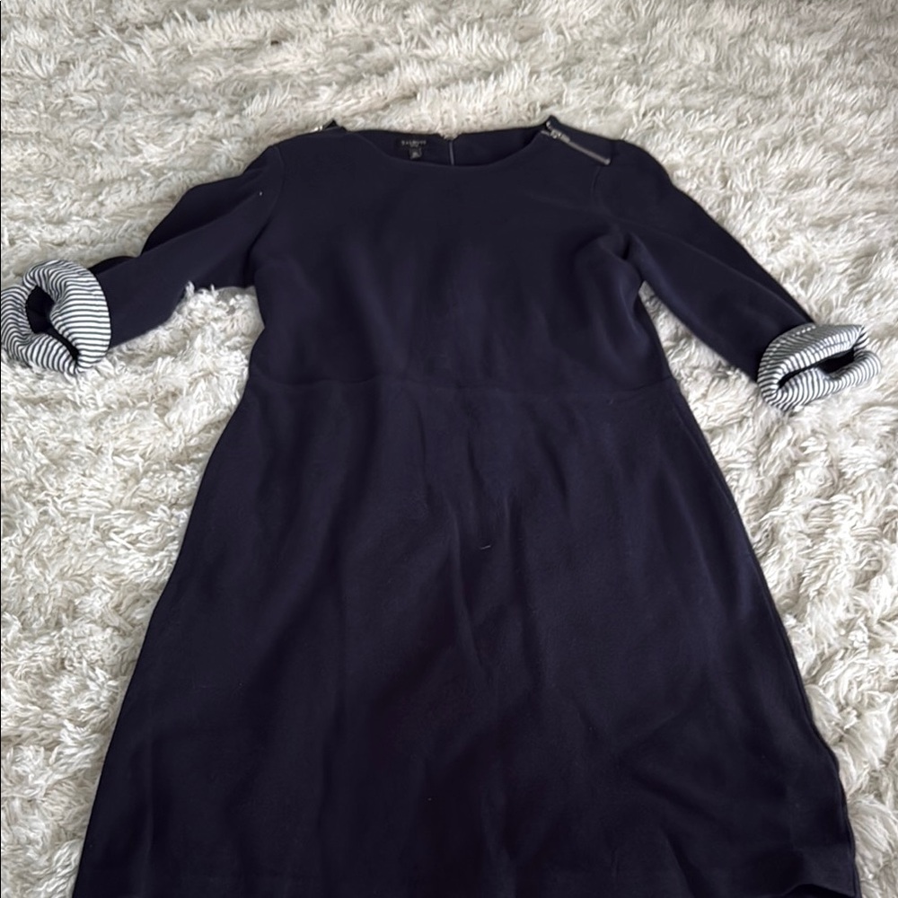 Talbots Navy Long Sleeve Dress